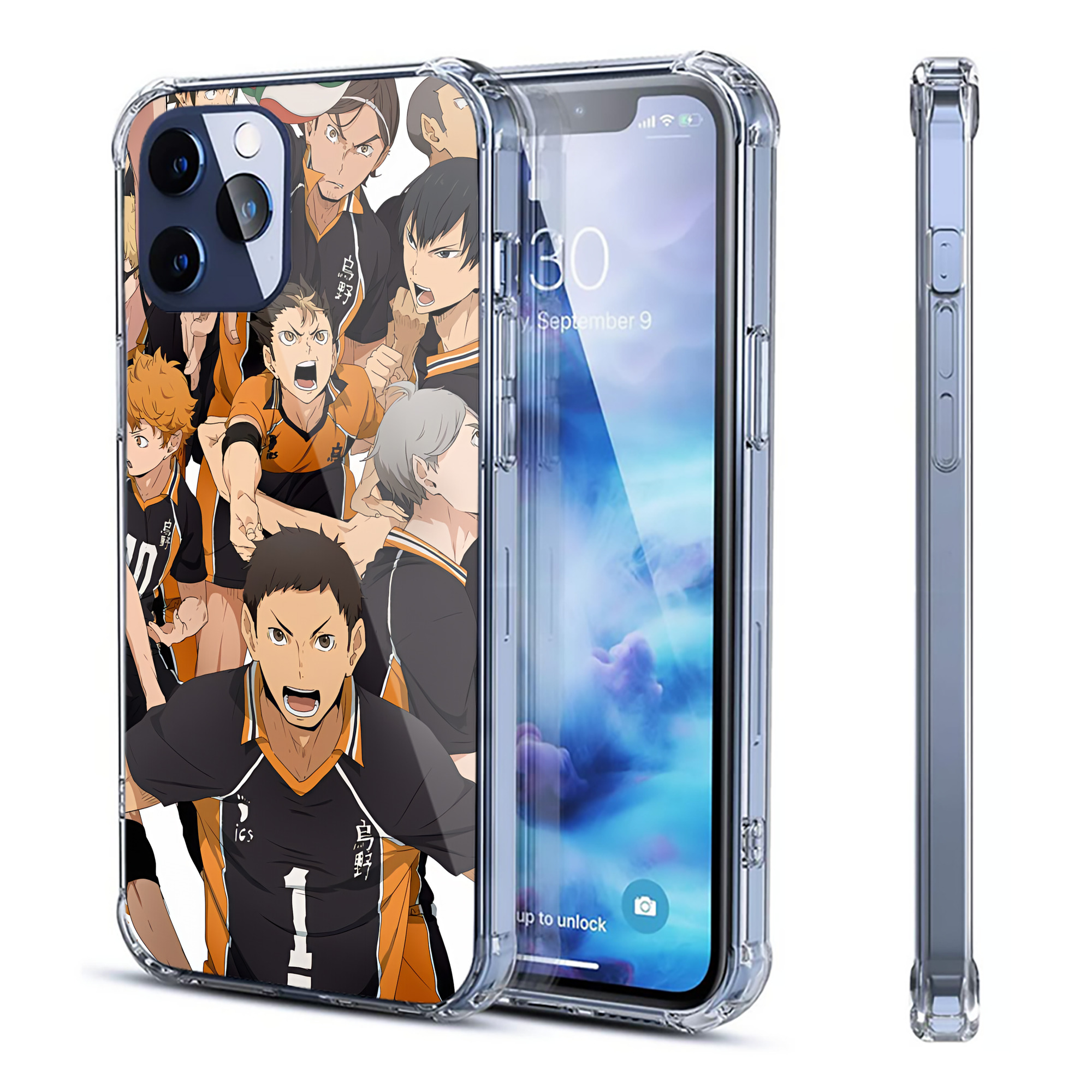 （画像用） ハイキュー!! Haikyu!! 【iPhone 12シリーズ対応】透明スマホケース（クリアソフトケース）